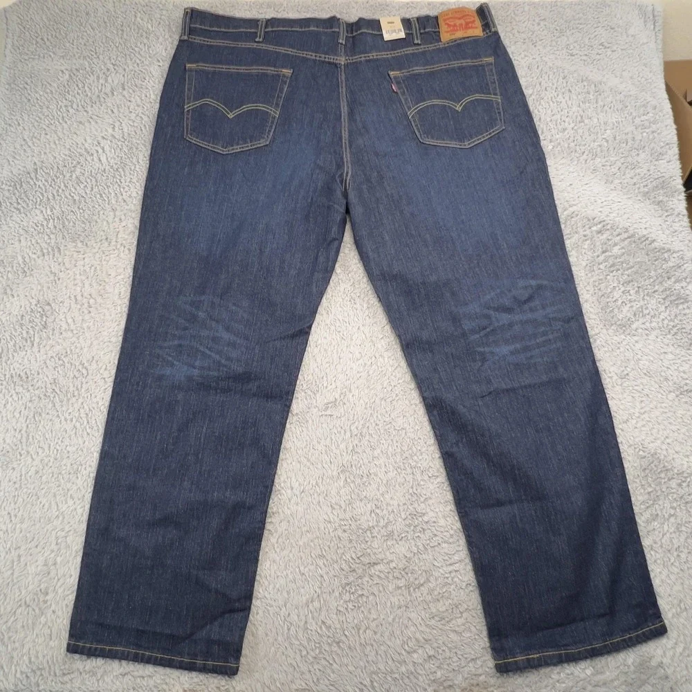 Levis 559 Jeans Mens 48x31 Blue Dark Wash Relaxed Straight Big & Tall NWT